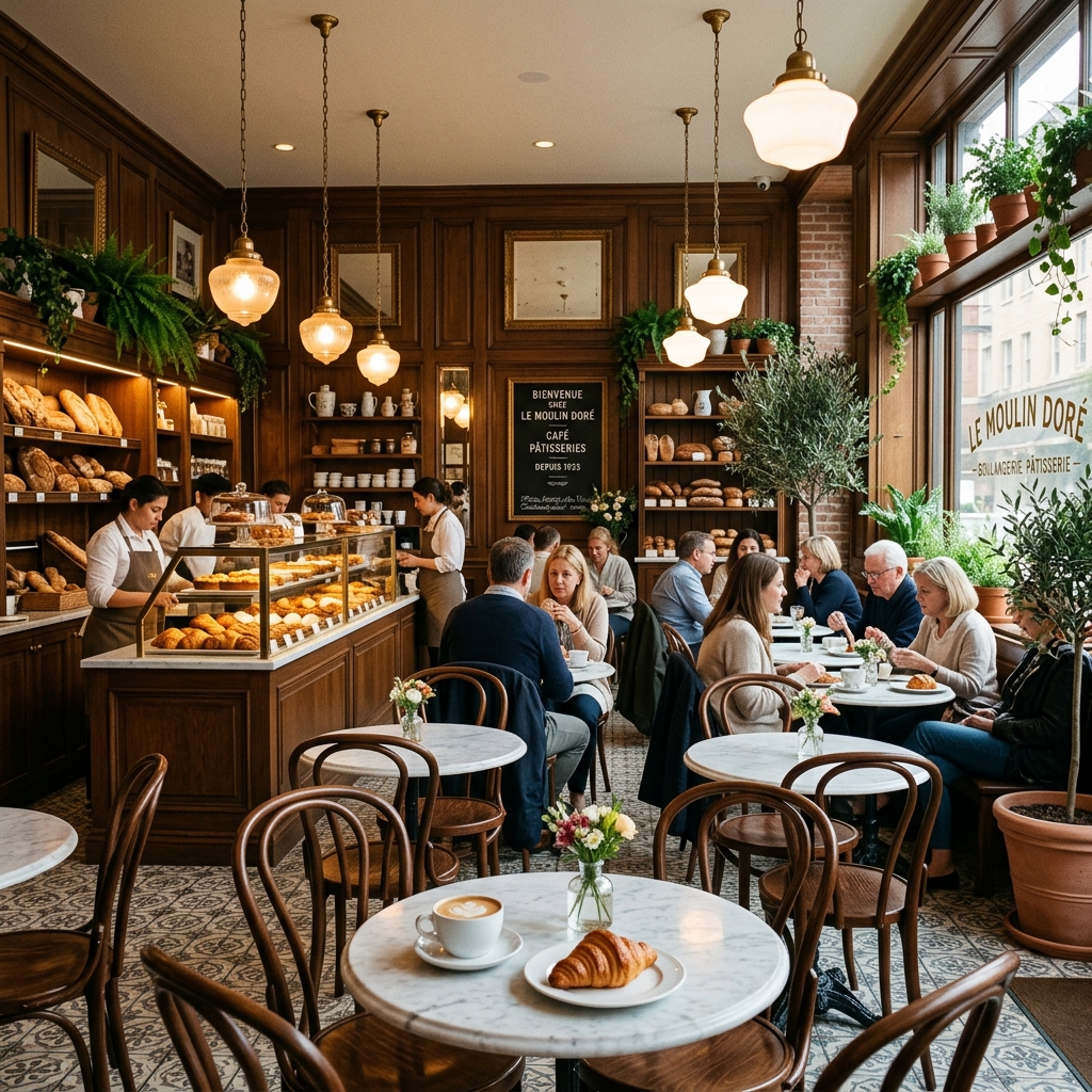 Suasana sudut café Le Blé Boulangerie